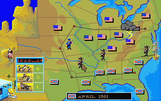 North & South atari screenshot