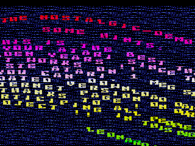 Nostalgic-O-Demo - ST-NICCC 2000 Special Edition