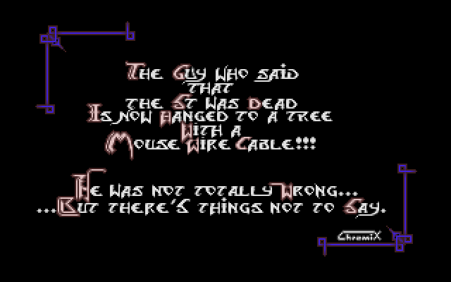 Not so Ultimate GFA Demo (The) atari screenshot