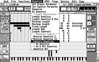 Notator atari screenshot