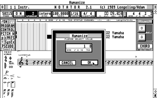 Notator atari screenshot