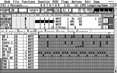 Notator atari screenshot