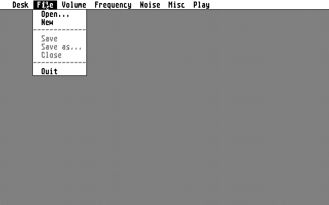 NSQ Soundeditor atari screenshot