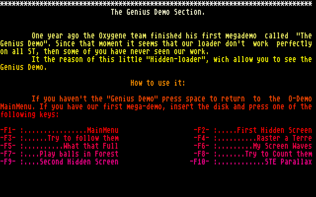 O-Demo (The) atari screenshot
