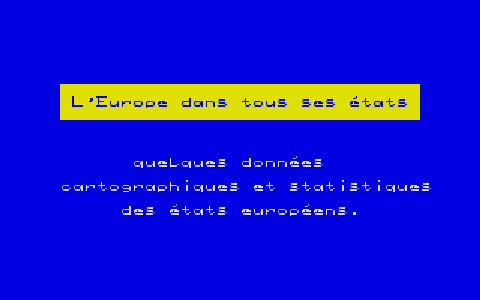 Objectif Europe atari screenshot