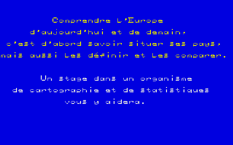 Objectif Europe atari screenshot