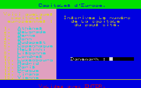 Objectif Europe atari screenshot