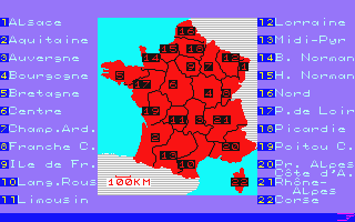 Objectif France atari screenshot