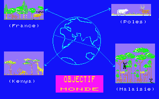 Objectif Monde I atari screenshot