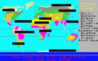 Objectif Monde I atari screenshot