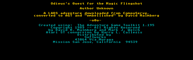 Odieus Quest for the Magic Flingshot