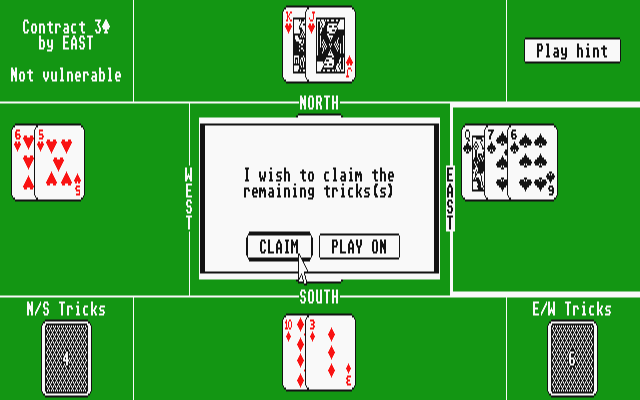 Omar Sharif's Bridge atari screenshot