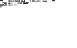 Omikron BASIC atari screenshot