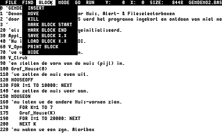 Omikron BASIC atari screenshot