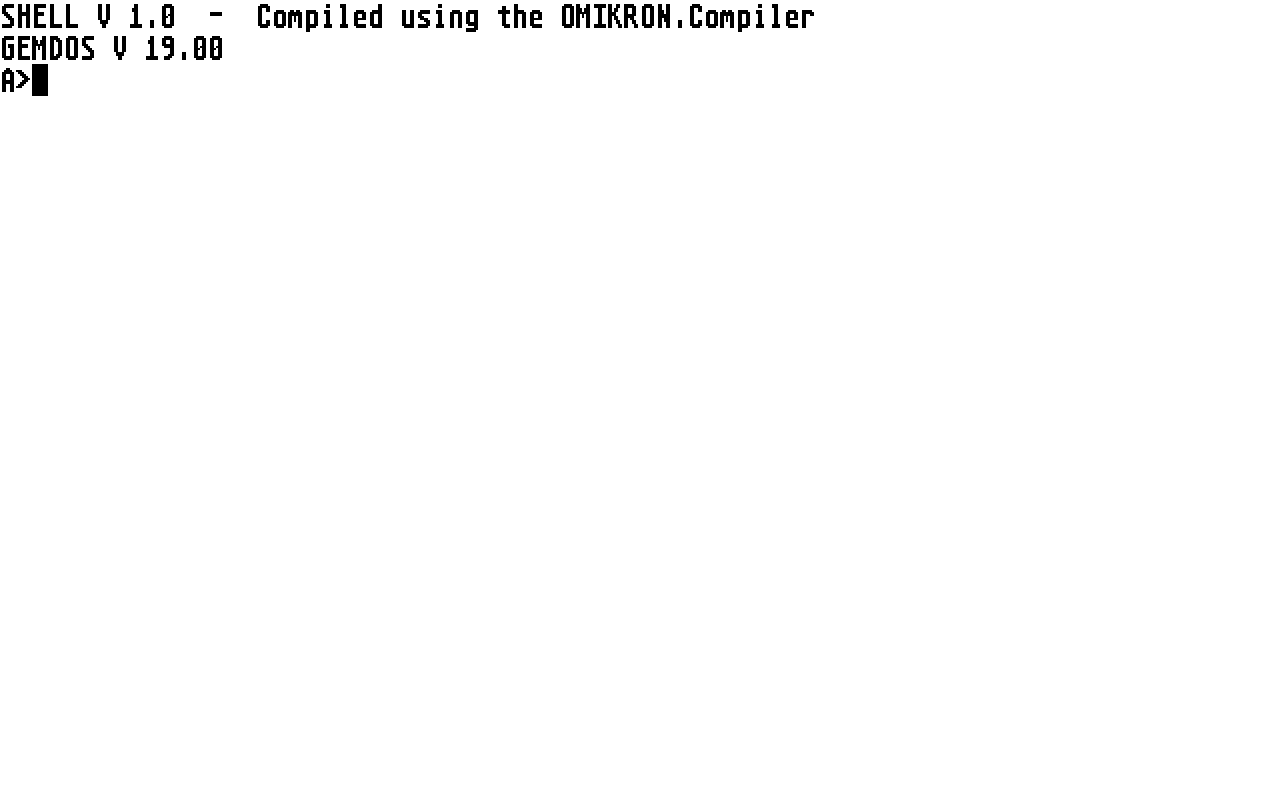 Omikron BASIC Compiler atari screenshot