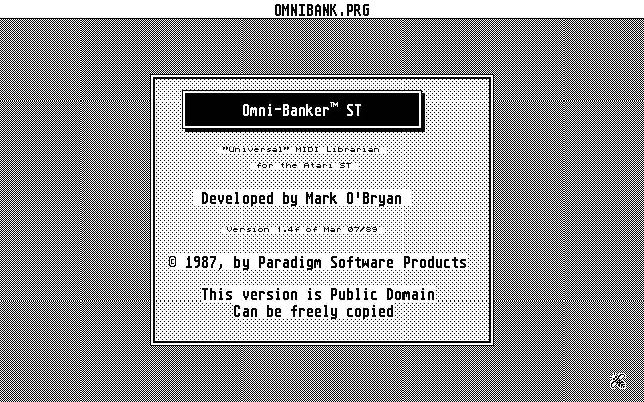 Omni-Banker ST — screenshot 1