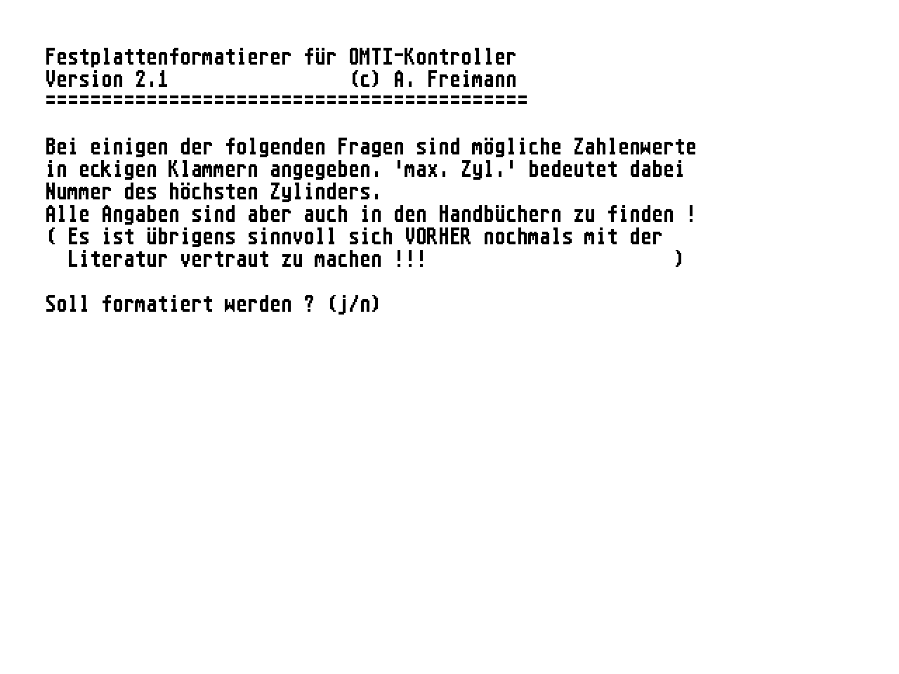 OMTI-Kontroller Treiber — screenshot 1