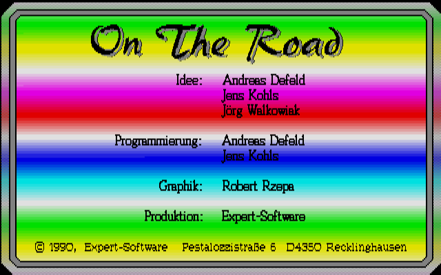 On the Road atari screenshot