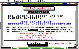 Only Valency — screenshot 1
