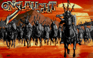 Onslaught atari screenshot