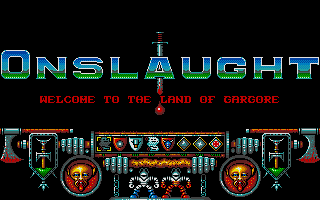 Onslaught atari screenshot