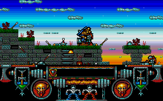 Onslaught atari screenshot