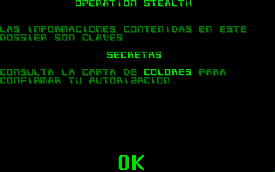 Operation Stealth atari screenshot