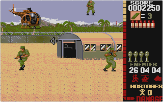 Operation Wolf atari screenshot
