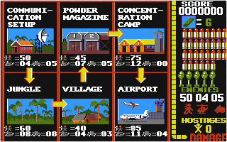 Operation Wolf atari screenshot
