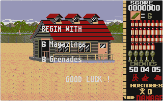 Operation Wolf atari screenshot
