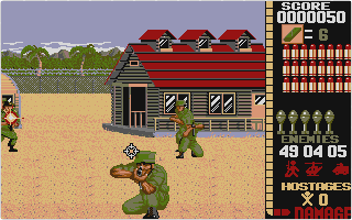 Operation Wolf atari screenshot