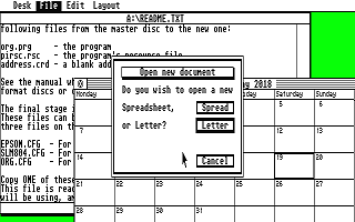 Organiser atari screenshot