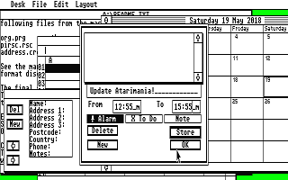 Organiser atari screenshot