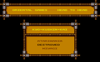 Oriental Games atari screenshot