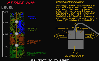 Orion's Run atari screenshot