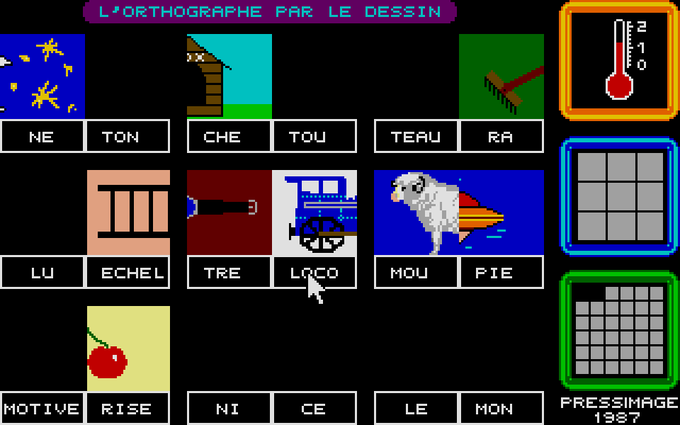 Orthographe par le Dessin (L') atari screenshot