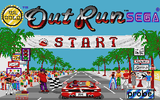 Out Run atari screenshot