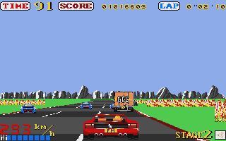 Out Run atari screenshot