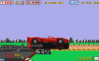 Out Run atari screenshot