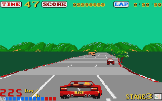 Out Run atari screenshot