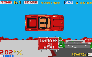 Out Run atari screenshot