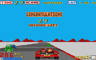 Out Run atari screenshot