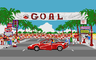 Out Run atari screenshot