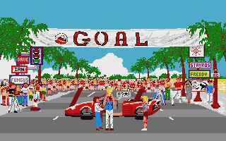 Out Run atari screenshot