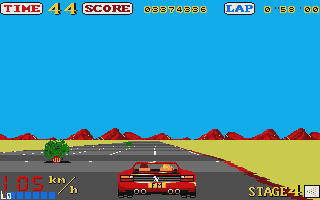 Out Run atari screenshot