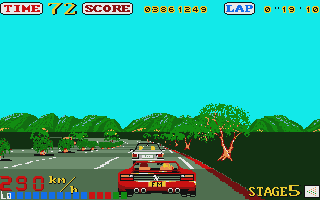 Out Run atari screenshot