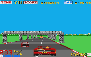 Out Run atari screenshot