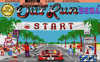 Out Run atari screenshot