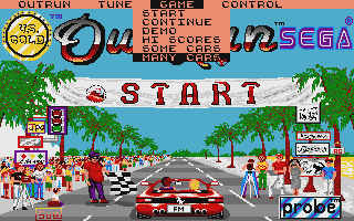 Out Run atari screenshot