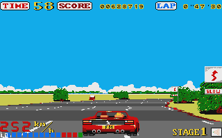 Out Run atari screenshot